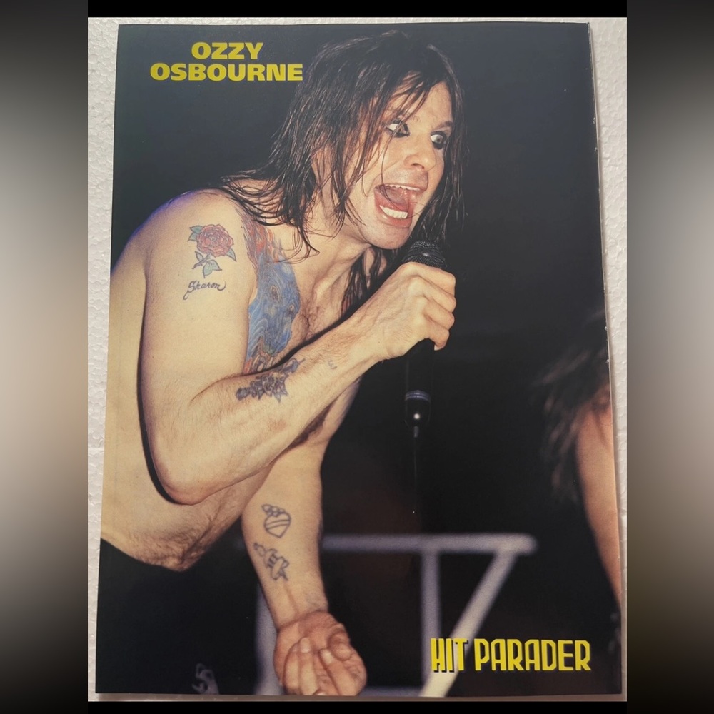Ozzy Osbourne Hit Parader Pinup